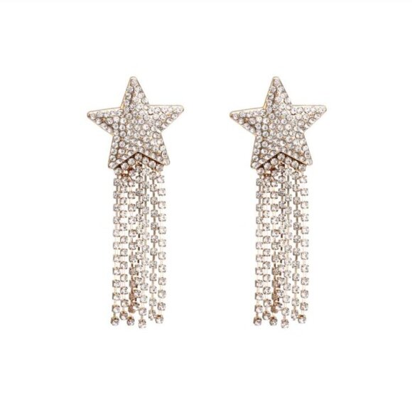 Baublebar CRYSTAL FRINGE DROP EARRINGS - Picture 3 of 6